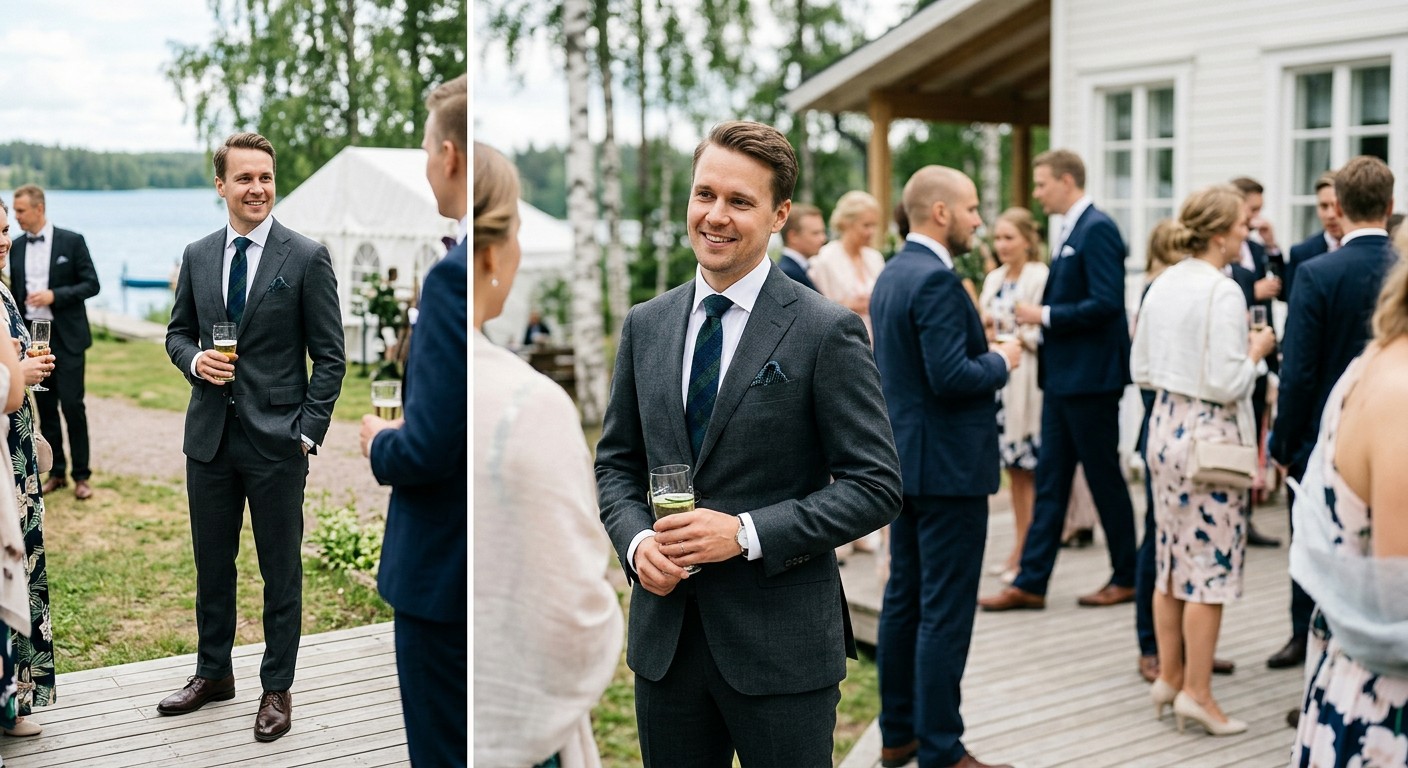 Häät pukeutuminen miehelle vieraana – Lue opas