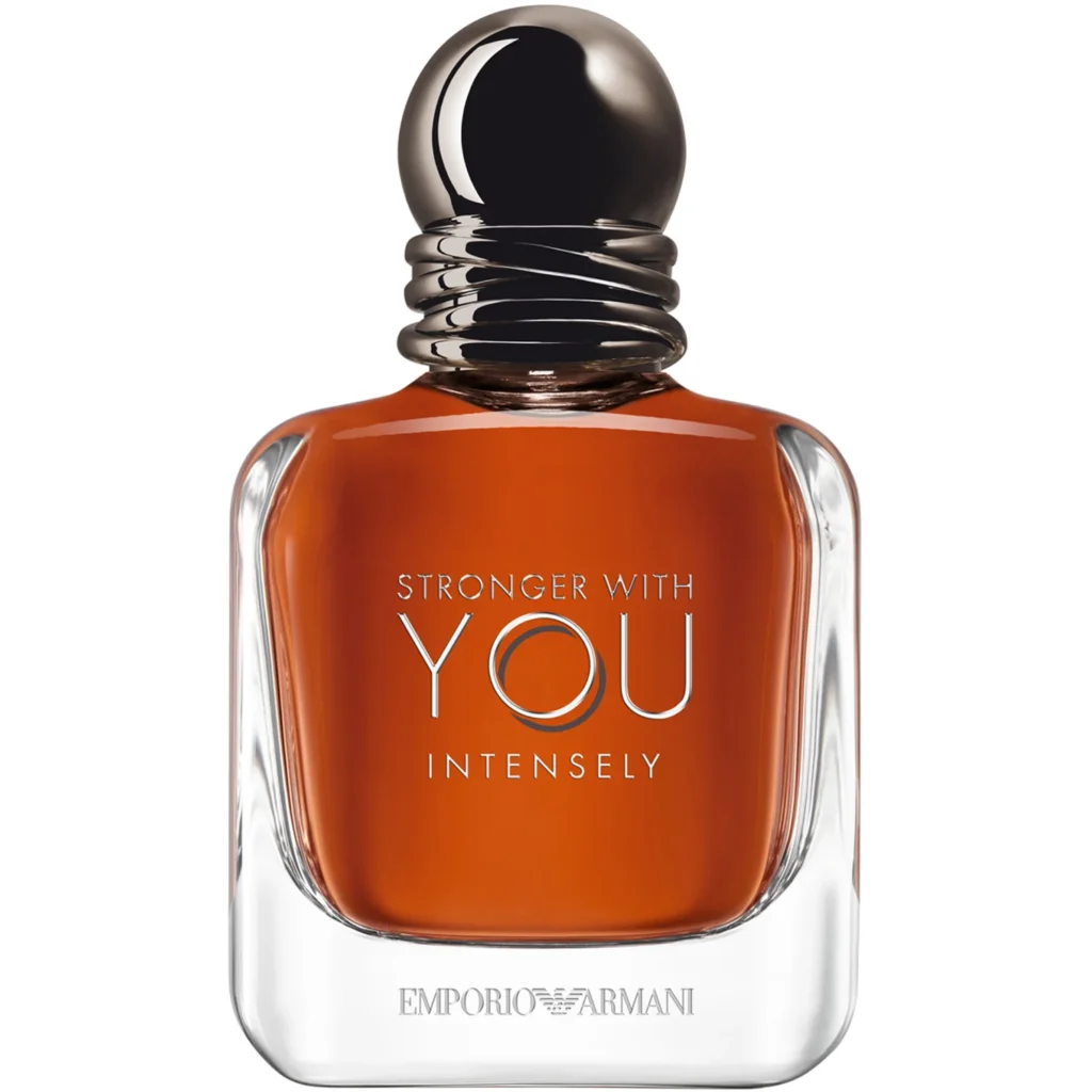 Emporio Armani Stronger With You Intensely -miesten hajuvesi pullossa